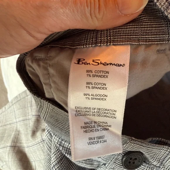 Ben Sherman Gray Plaid Pants - Picture 5 of 5